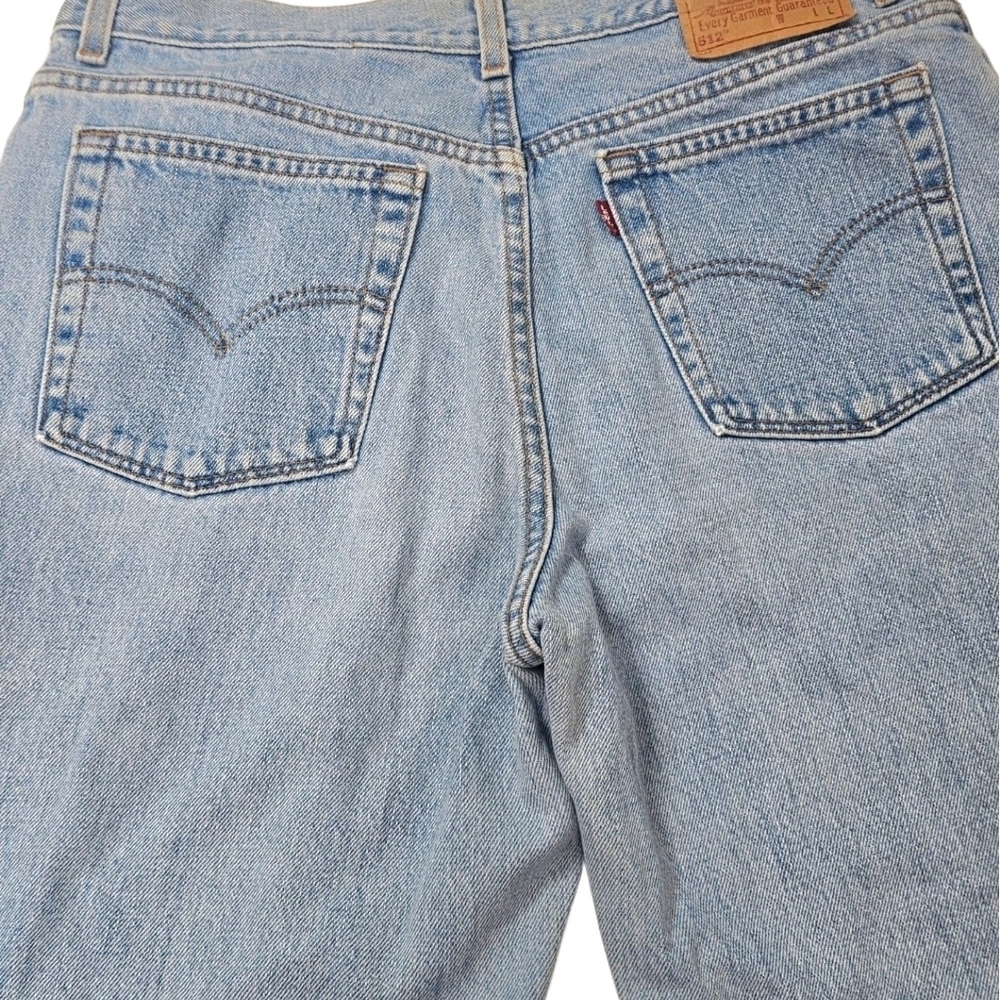 Levis 512 Misses 14 Slim Fit Tapered Leg Jeans Light Wash Pants Read Description - Picture 4 of 16